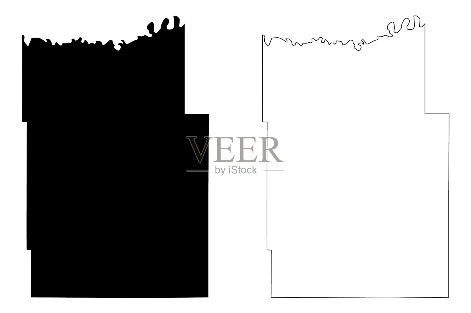 美国南达科塔州的特里普县插画图片素材
