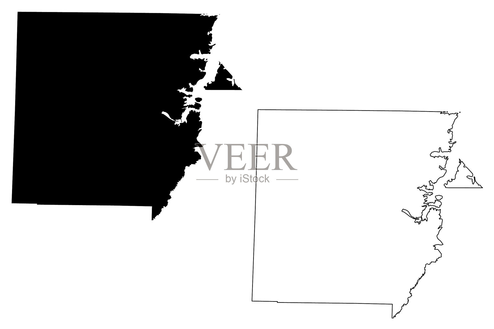 亨利县，田纳西州，美国联合县插画图片素材