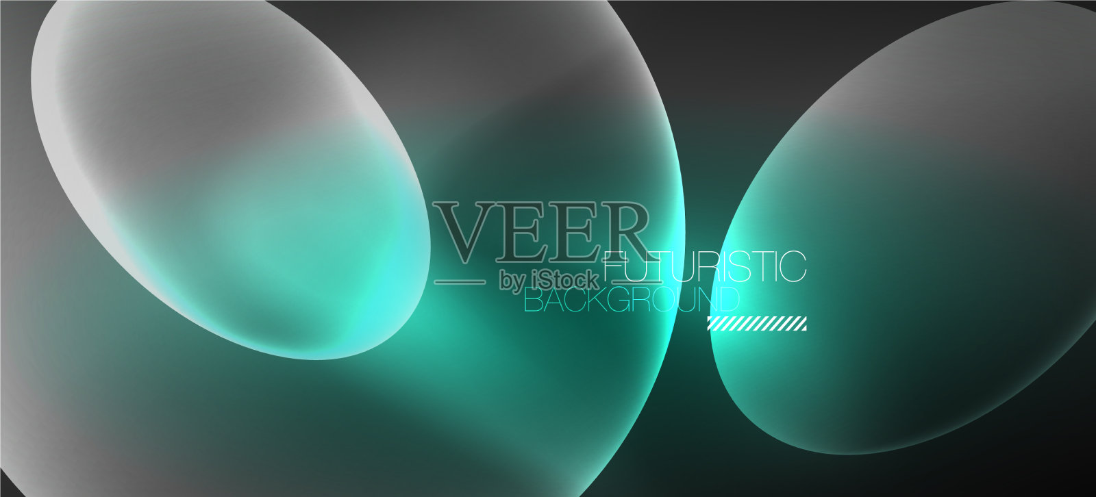 霓虹椭圆抽象背景闪亮明亮插画图片素材