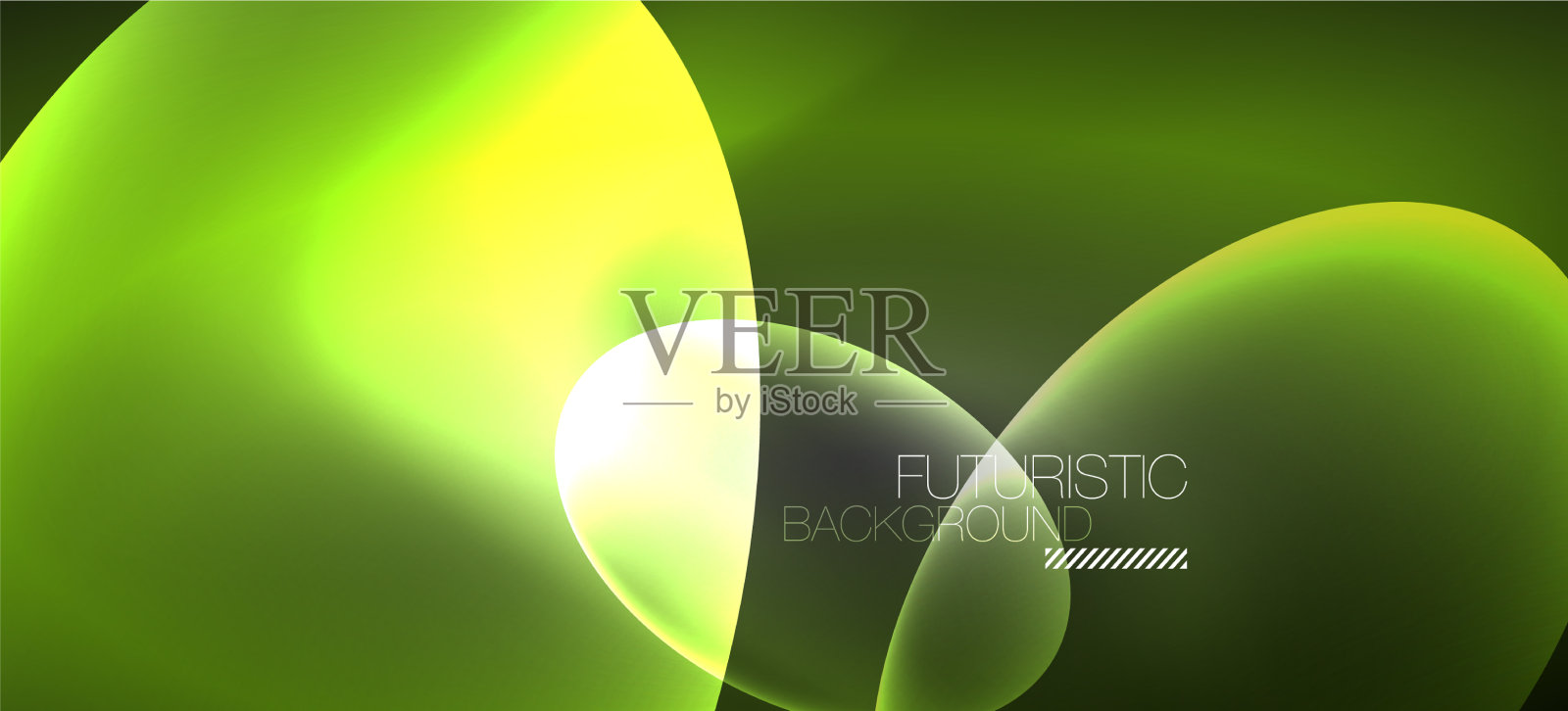 霓虹椭圆抽象背景闪亮明亮插画图片素材