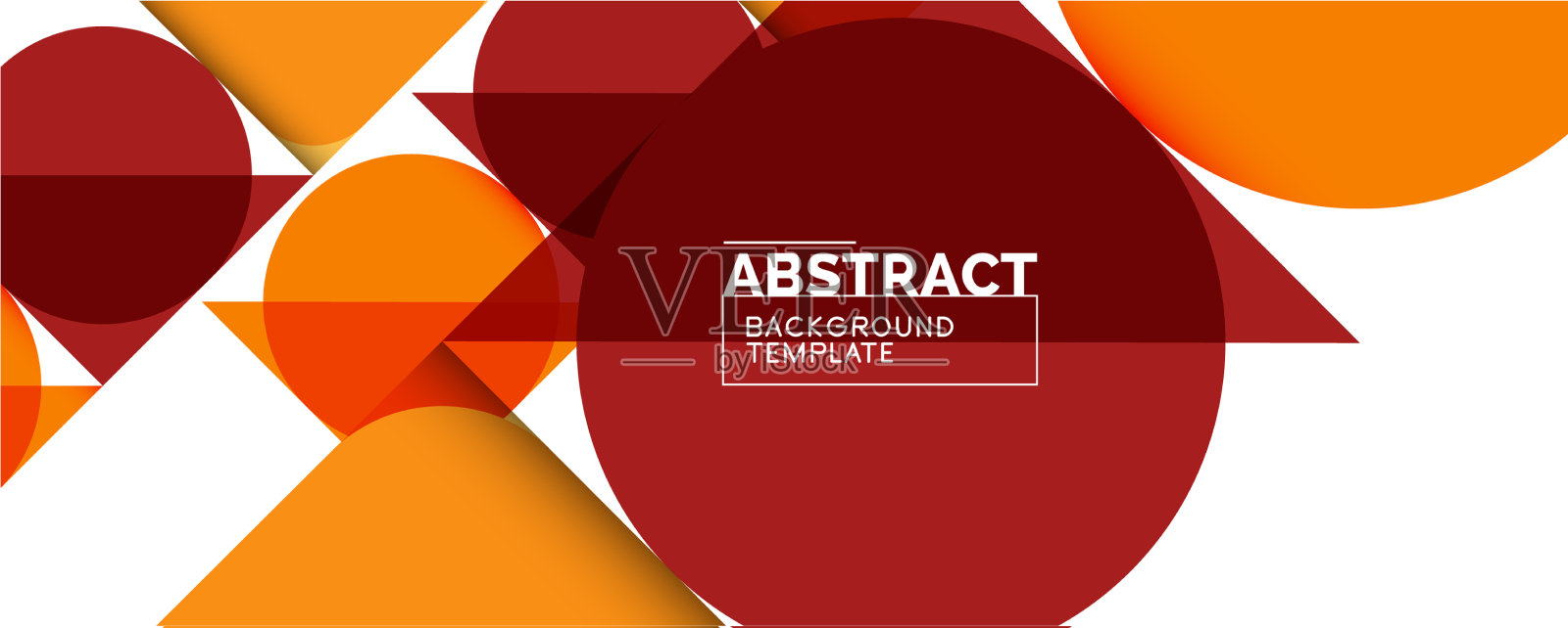 简单的圆圈和三角形是抽象的背景插画图片素材