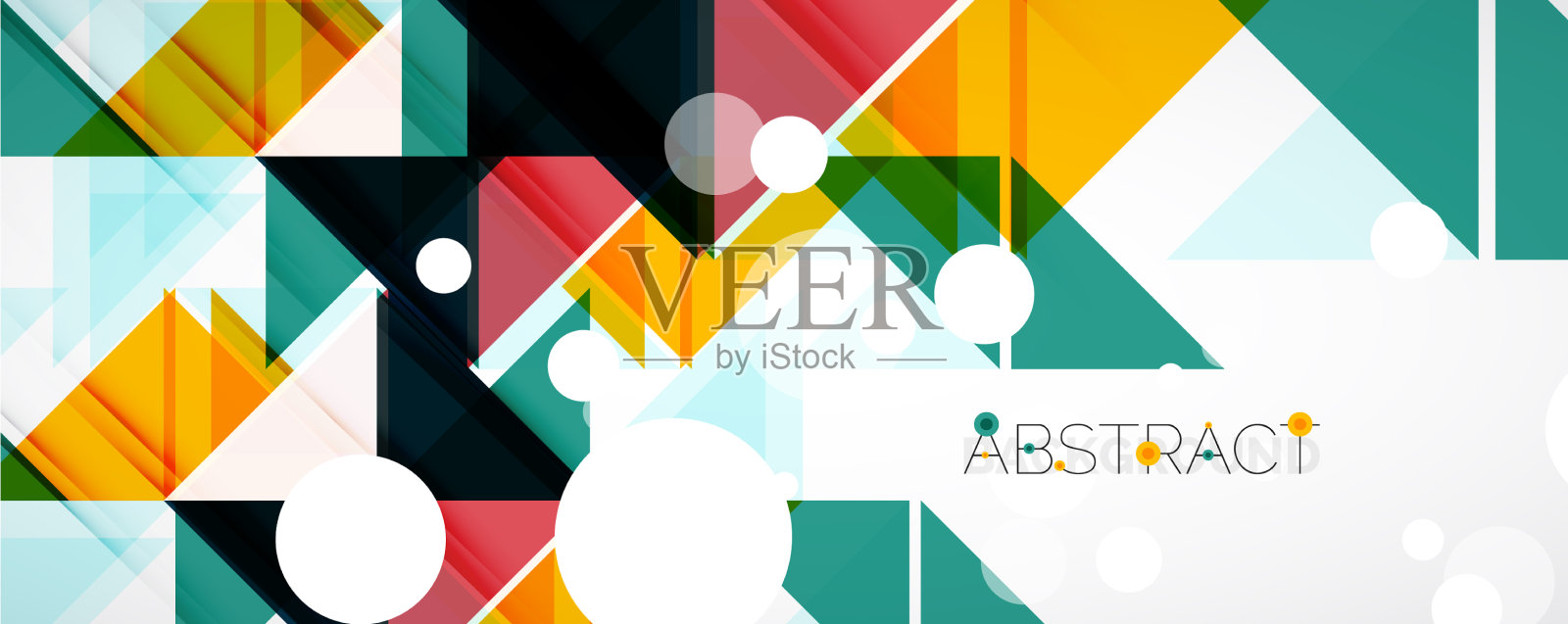 几何抽象背景技术色彩插画图片素材