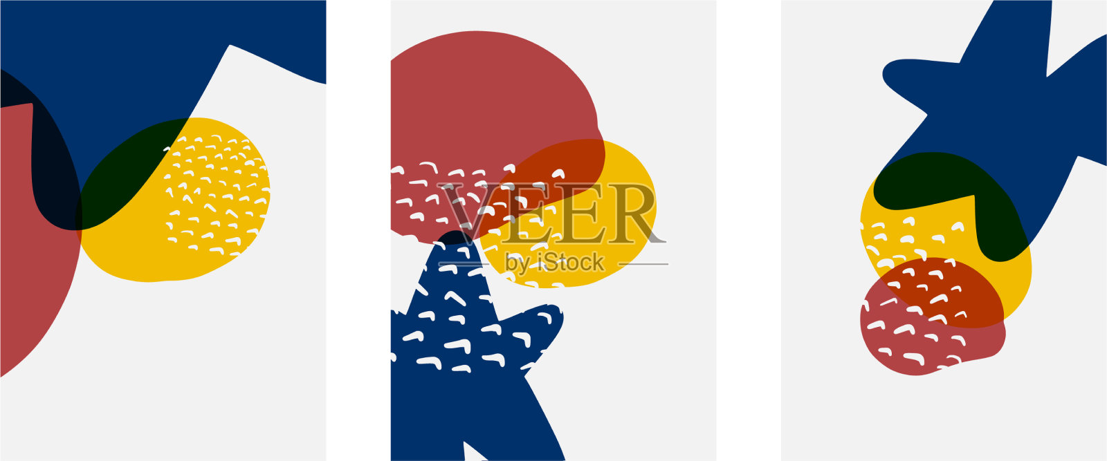 手绘涂鸦形状墙艺术绘画风格插画图片素材