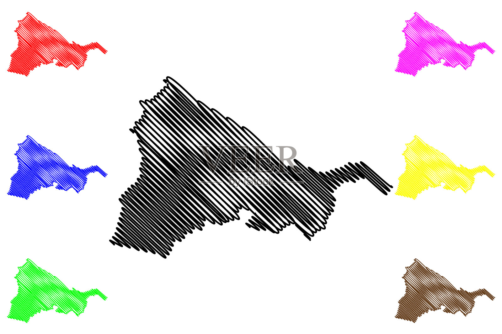 肯尼亚共和国中部省份Kiambu县插画图片素材