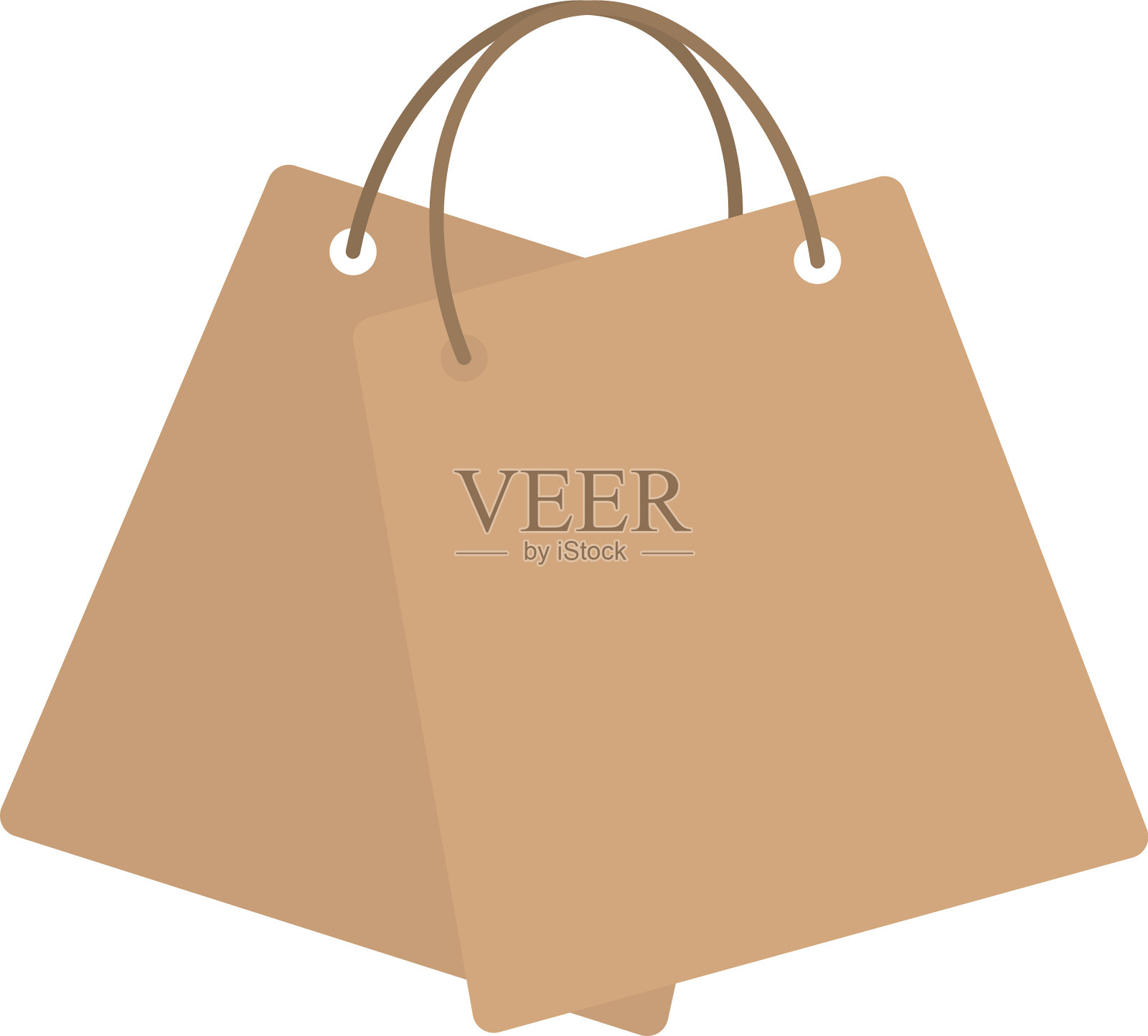 两个购物袋图标图标素材