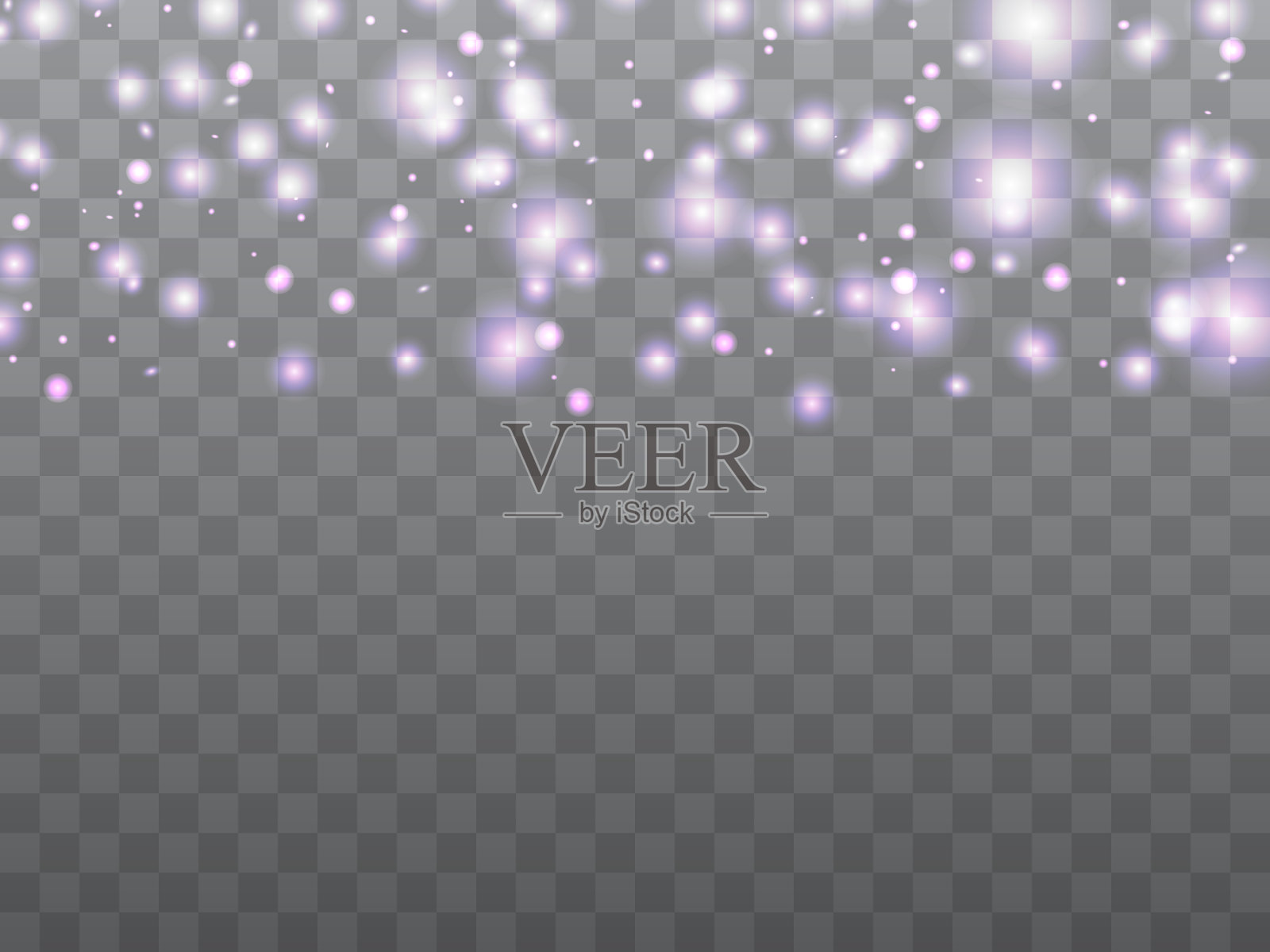 在透明背景上发光的光插画图片素材