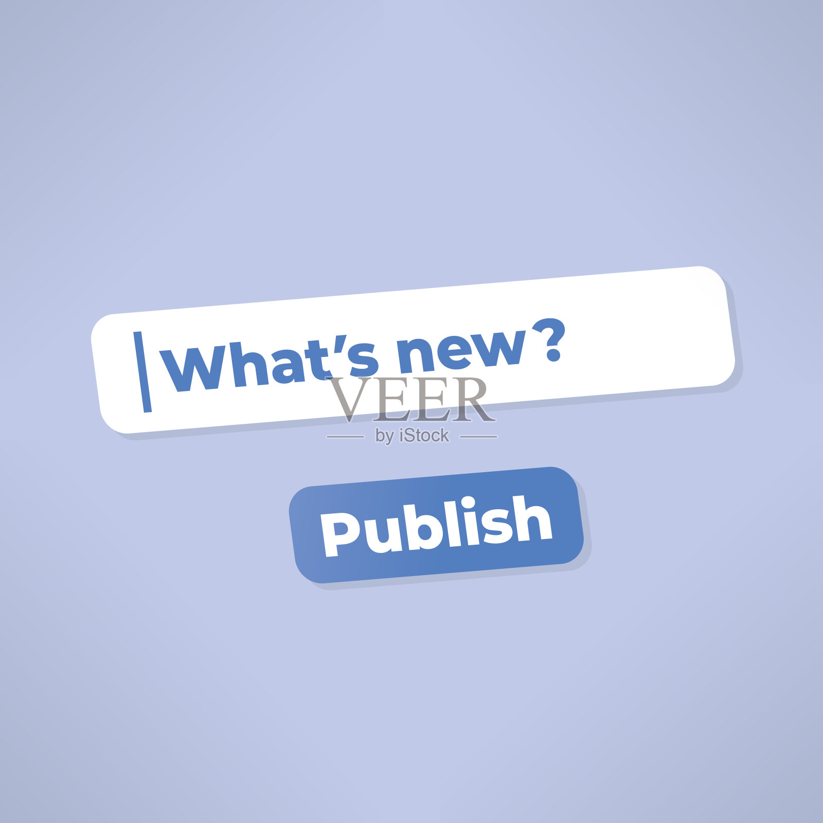 新的社交媒体网络(Facebook messenger, Instagram, Twitter等)发布或消息发布在手机或电脑屏幕上。概念:新闻分享、网络传播等。插画图片素材