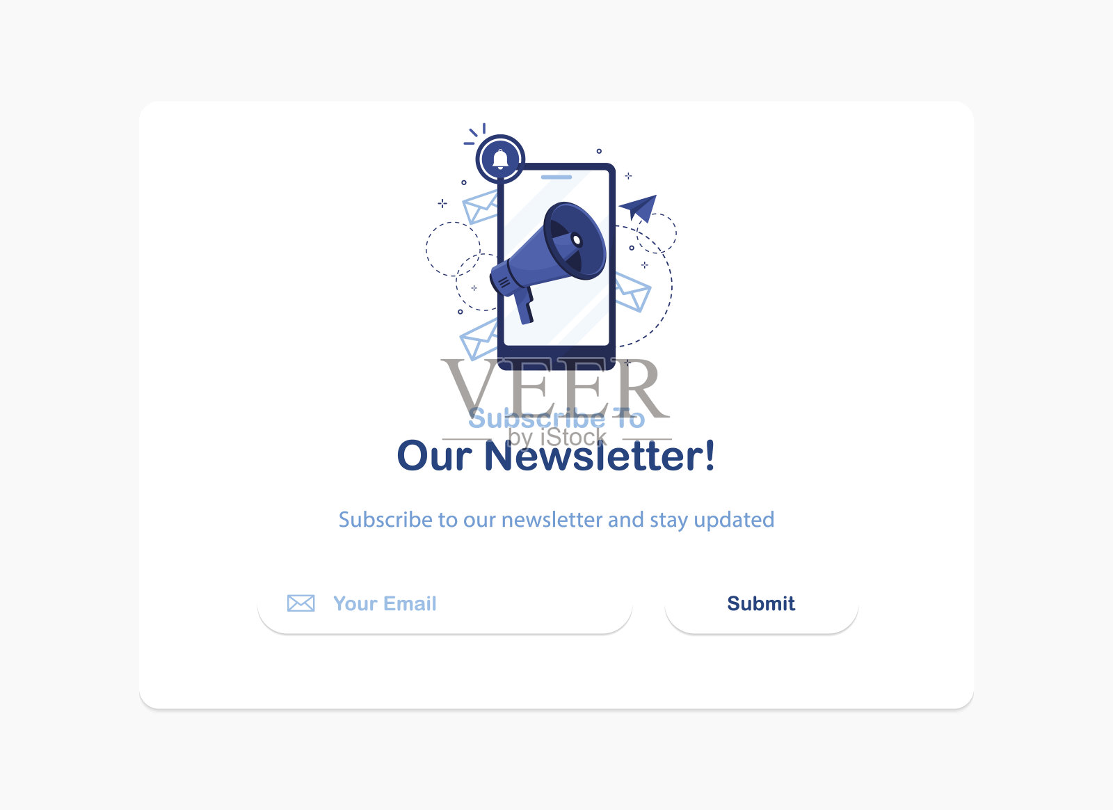 订阅旗帜模板插画图片素材