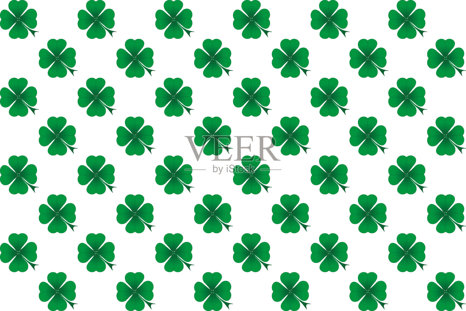 绿三叶草的背景插画图片素材