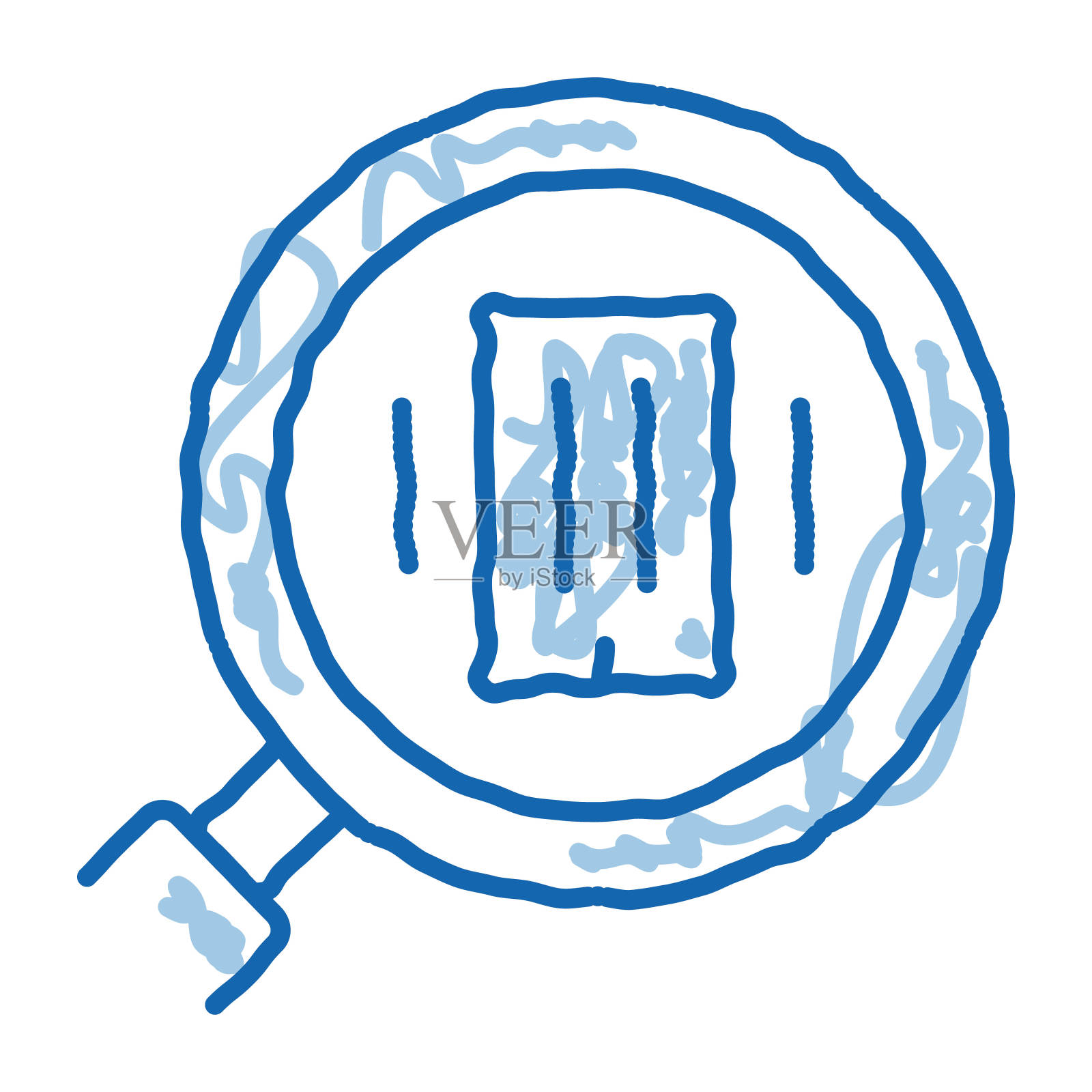 详细研究住宅建筑涂鸦图标手绘插画插画图片素材