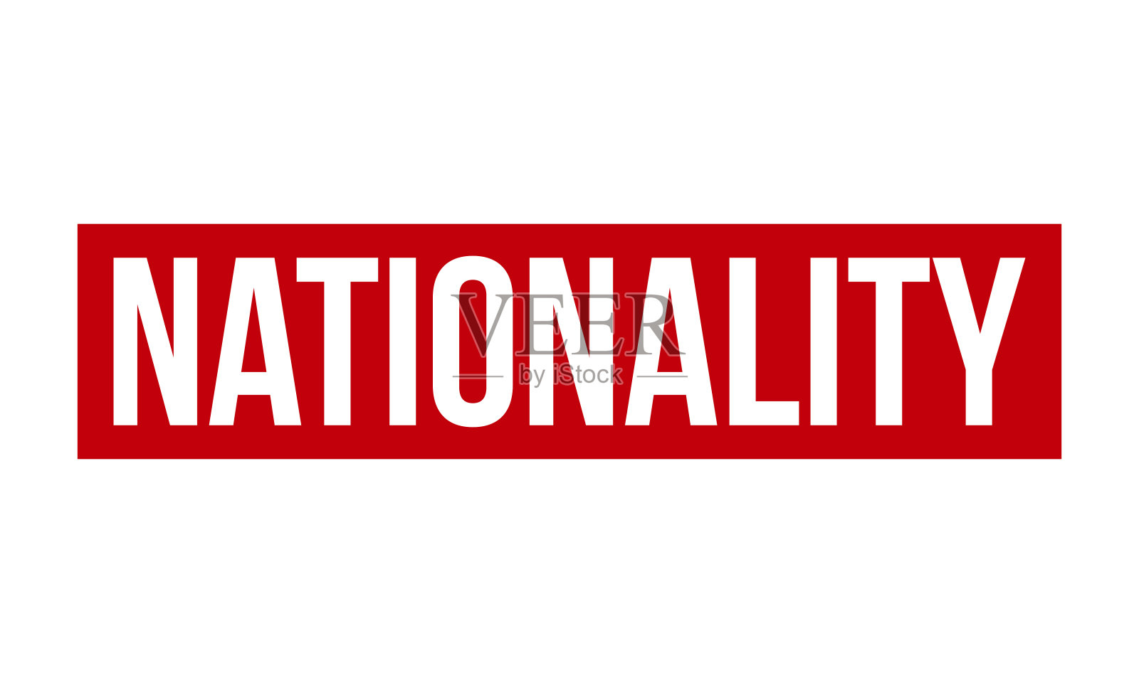 国籍橡皮图章。红色国籍橡胶垃圾邮票印章矢量插图插画图片素材