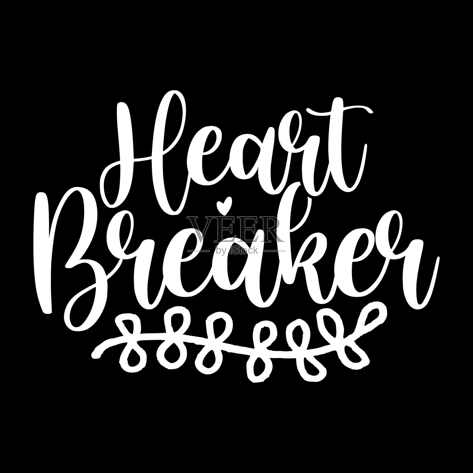 令人心碎的排版设计设计元素图片