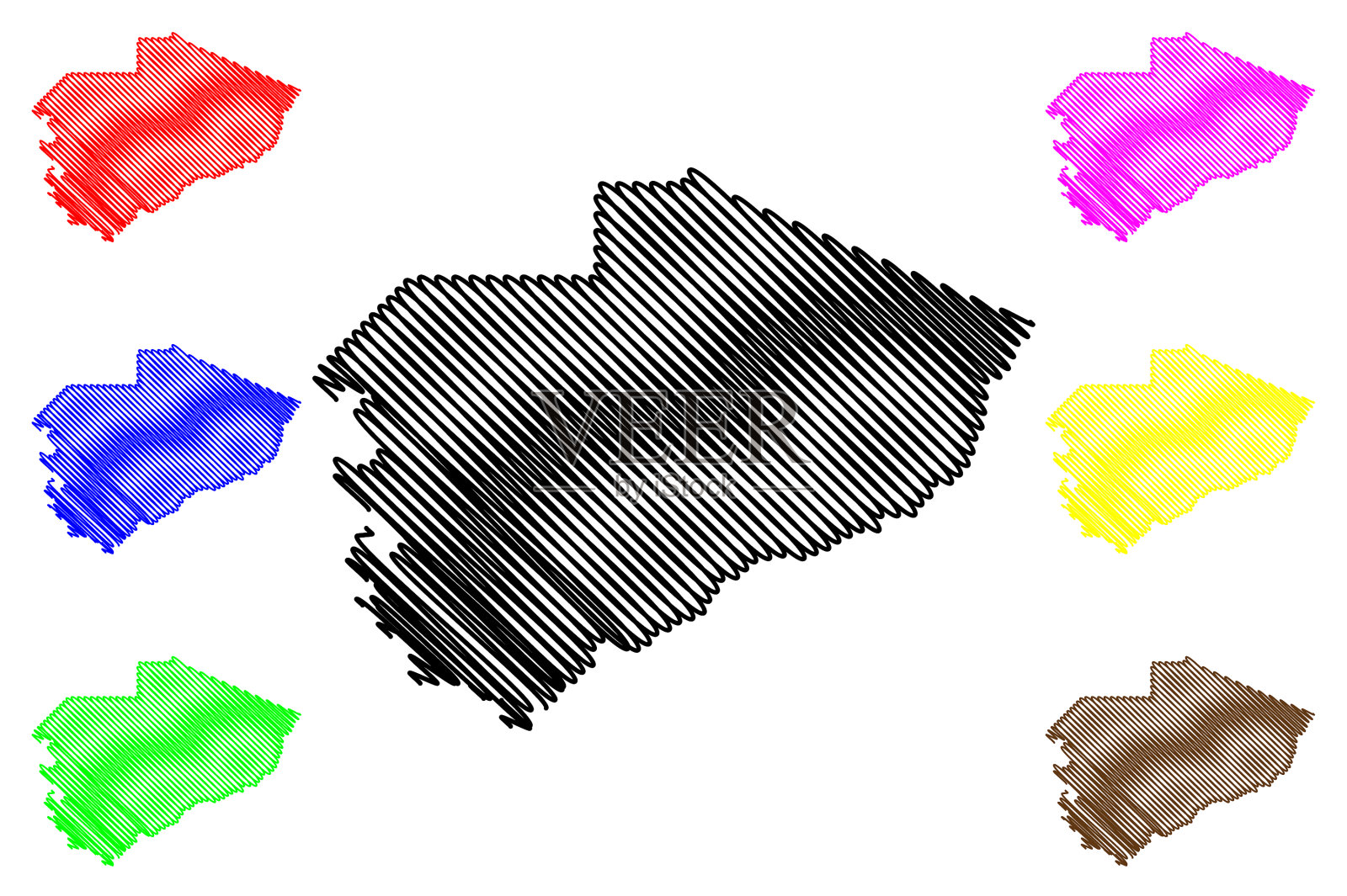 美国密西西比州亚祖县插画图片素材