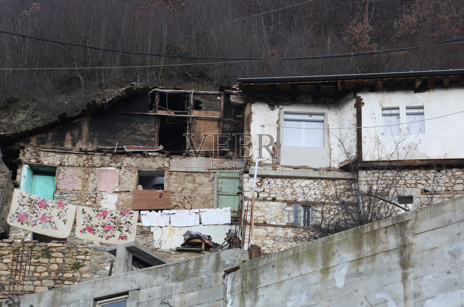 马夫罗沃国家公园的Janche村照片摄影图片