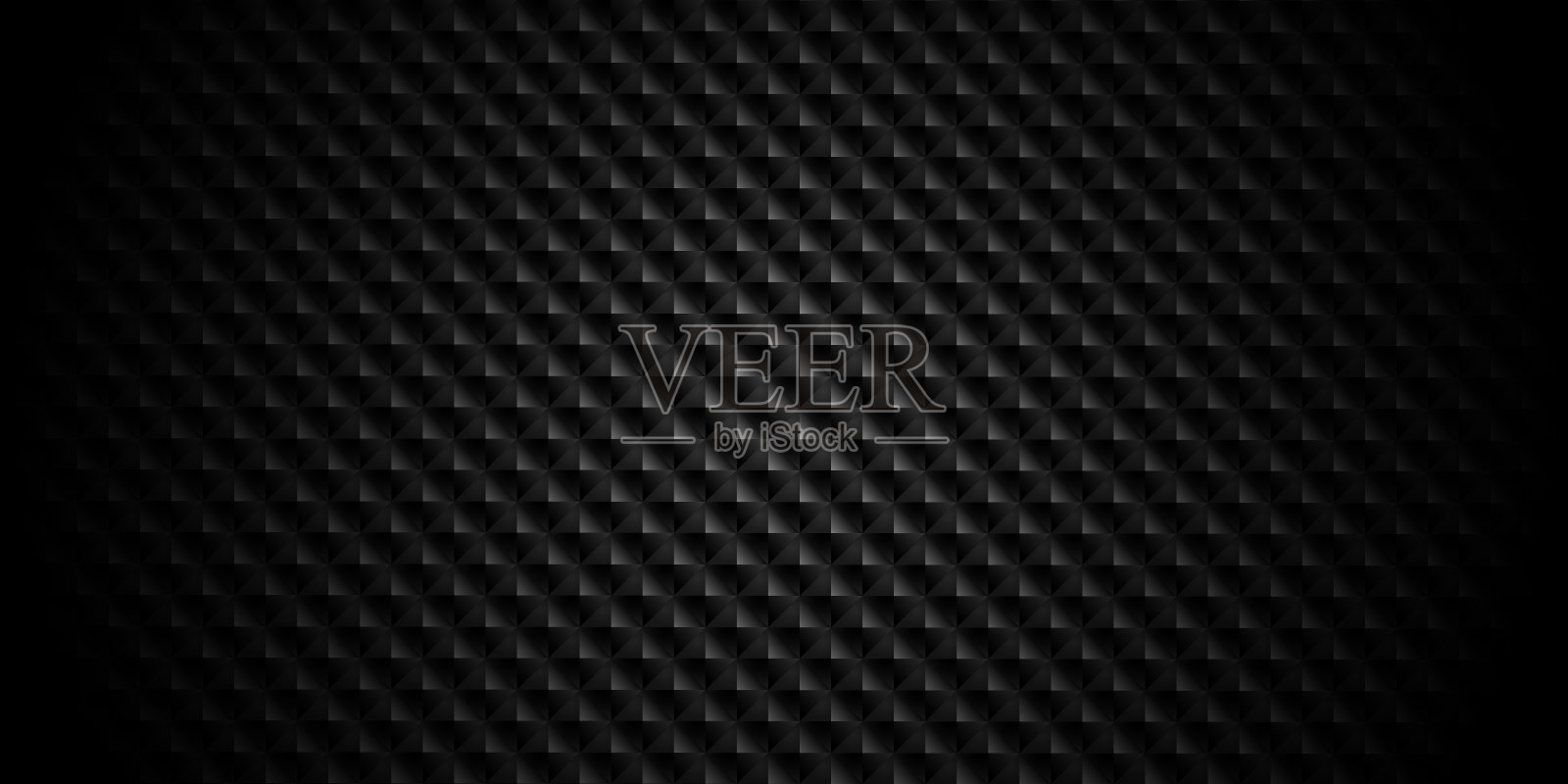 黑色几何网格背景。现代深色抽象矢量纹理。插画图片素材