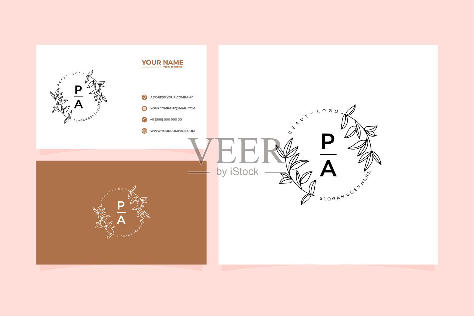 首字母pa美丽的花香女性插画图片素材