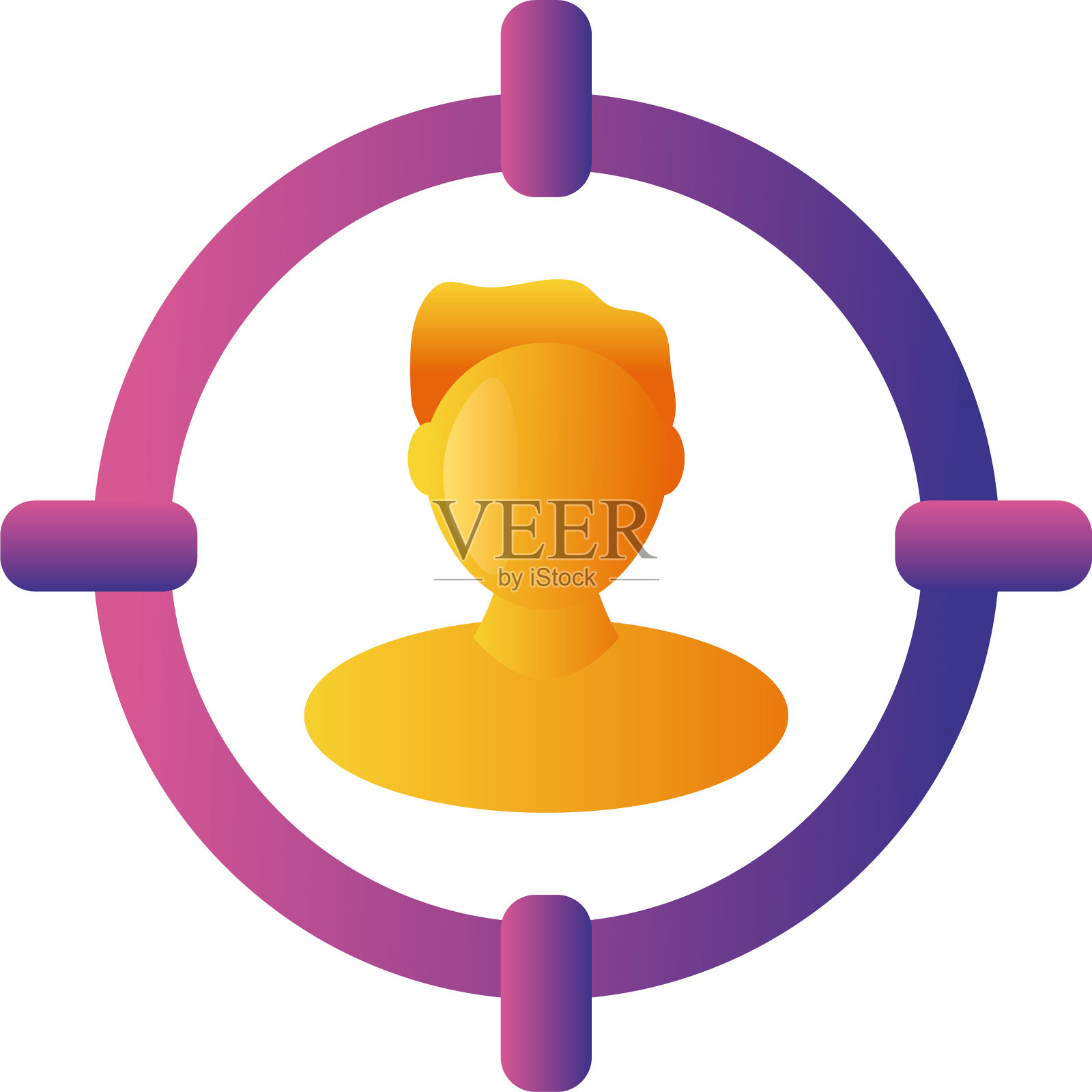 数字营销人策略图标图标素材