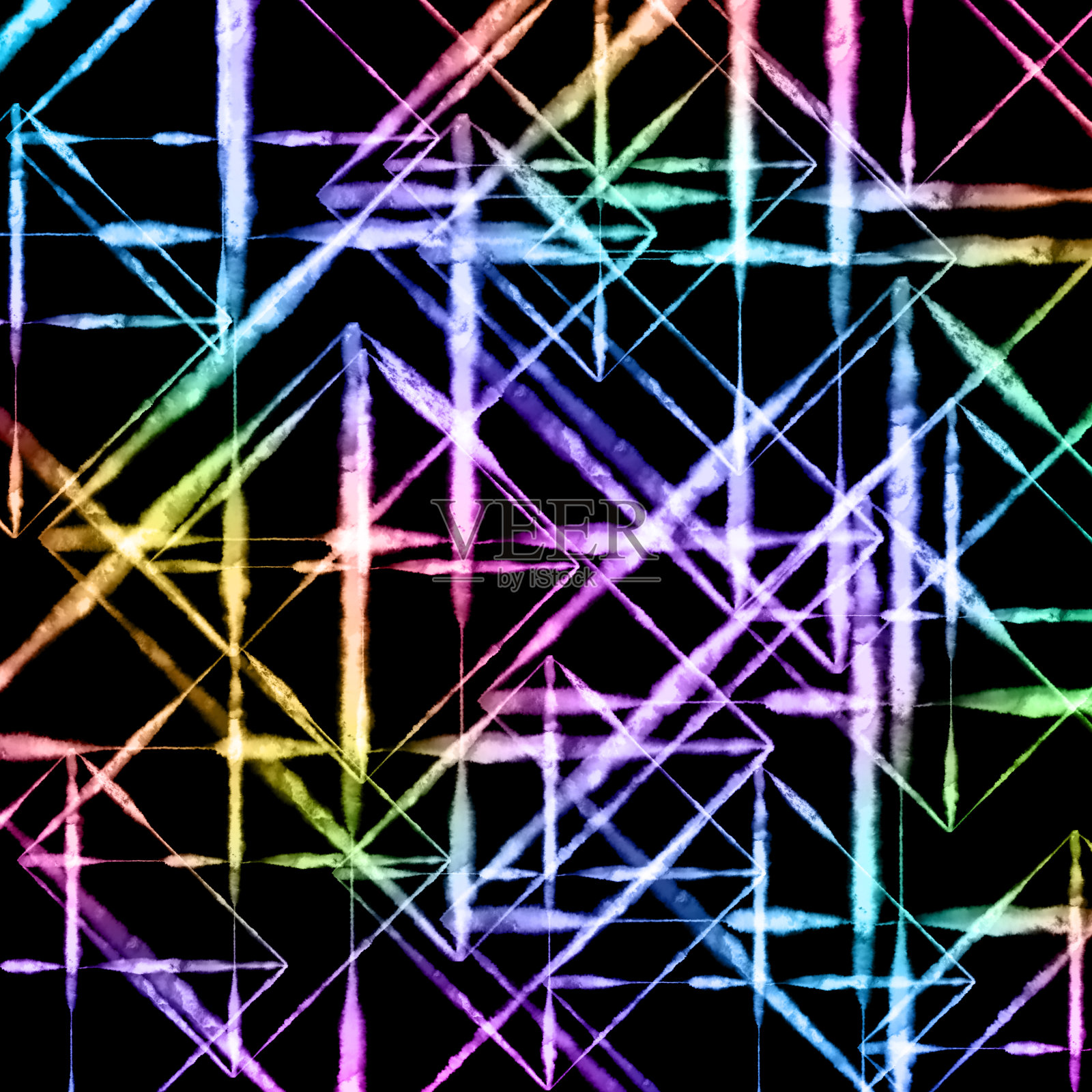 染彩色白色背景。水彩颜料的背景。插画图片素材