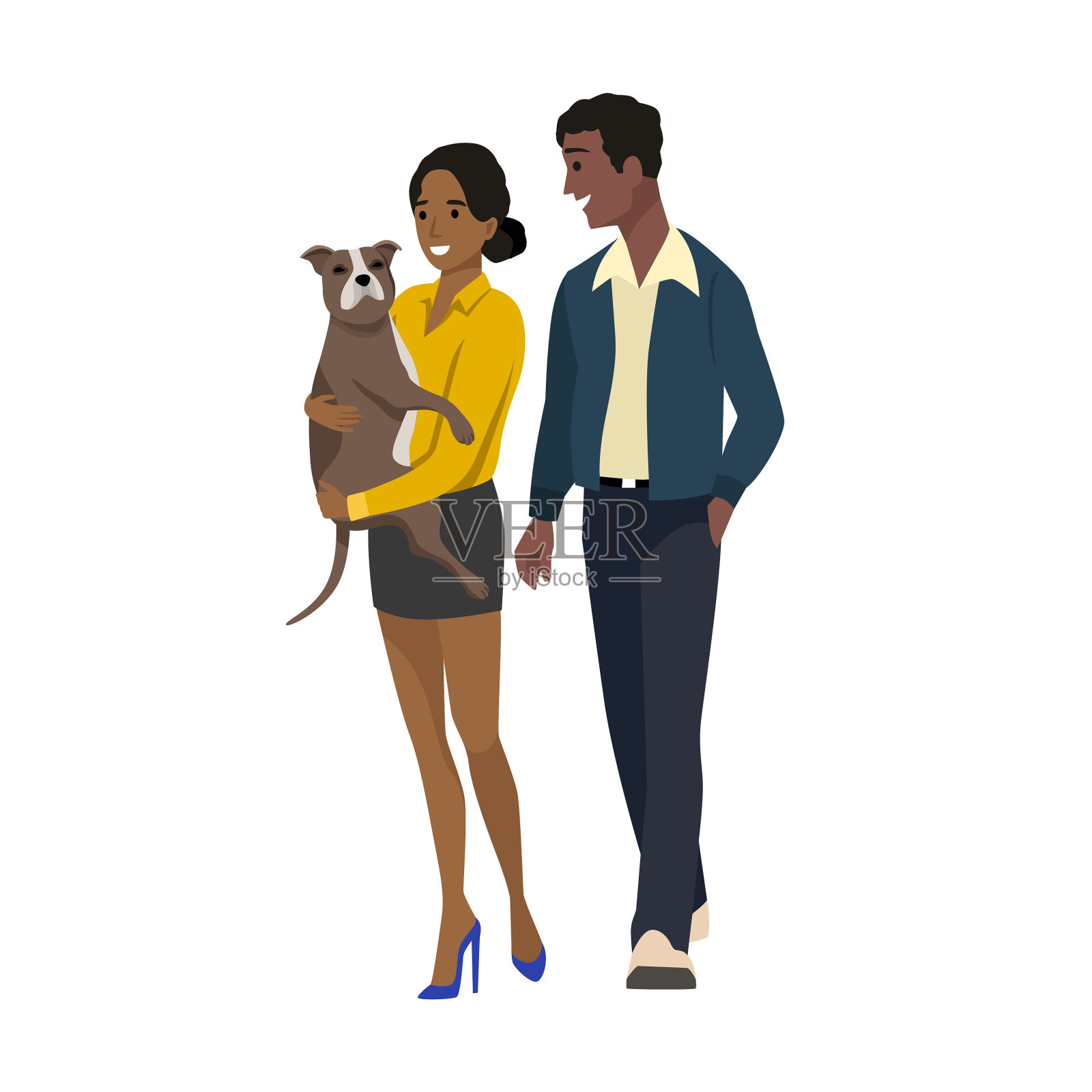 夫妇领养狗舍设计元素图片