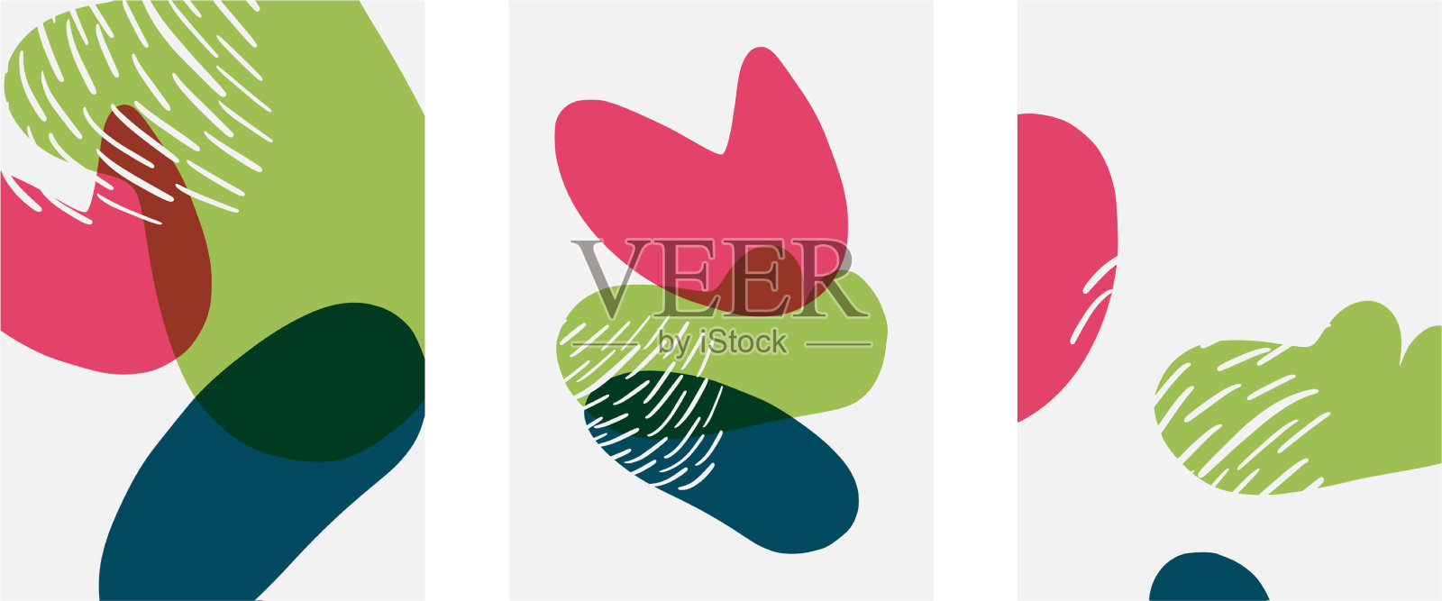 手绘涂鸦形状墙艺术绘画风格插画图片素材