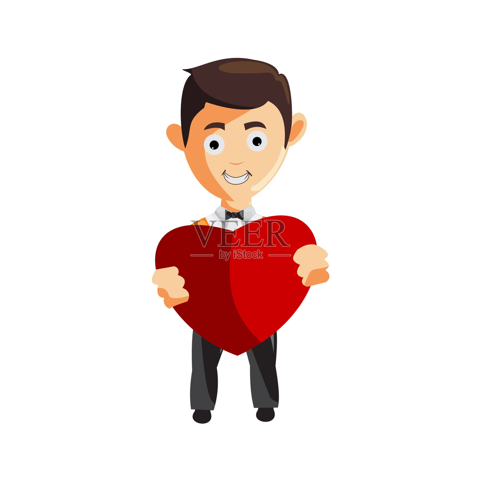 性格工作布厨师服务员衣服抱爱设计元素图片