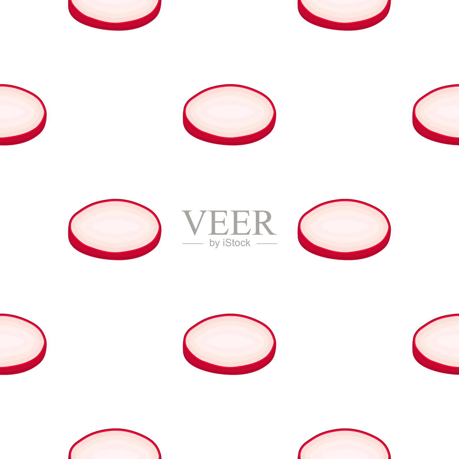 主题上鲜艳的图案是红萝卜插画图片素材