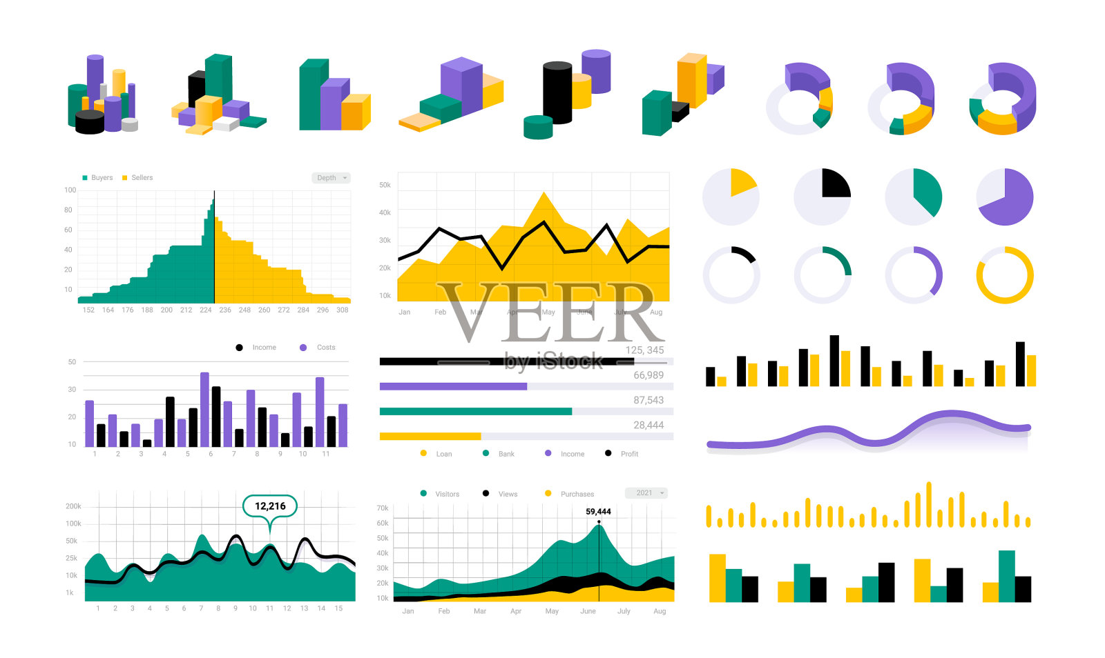 数据信息图表统计图表图表插画图片素材