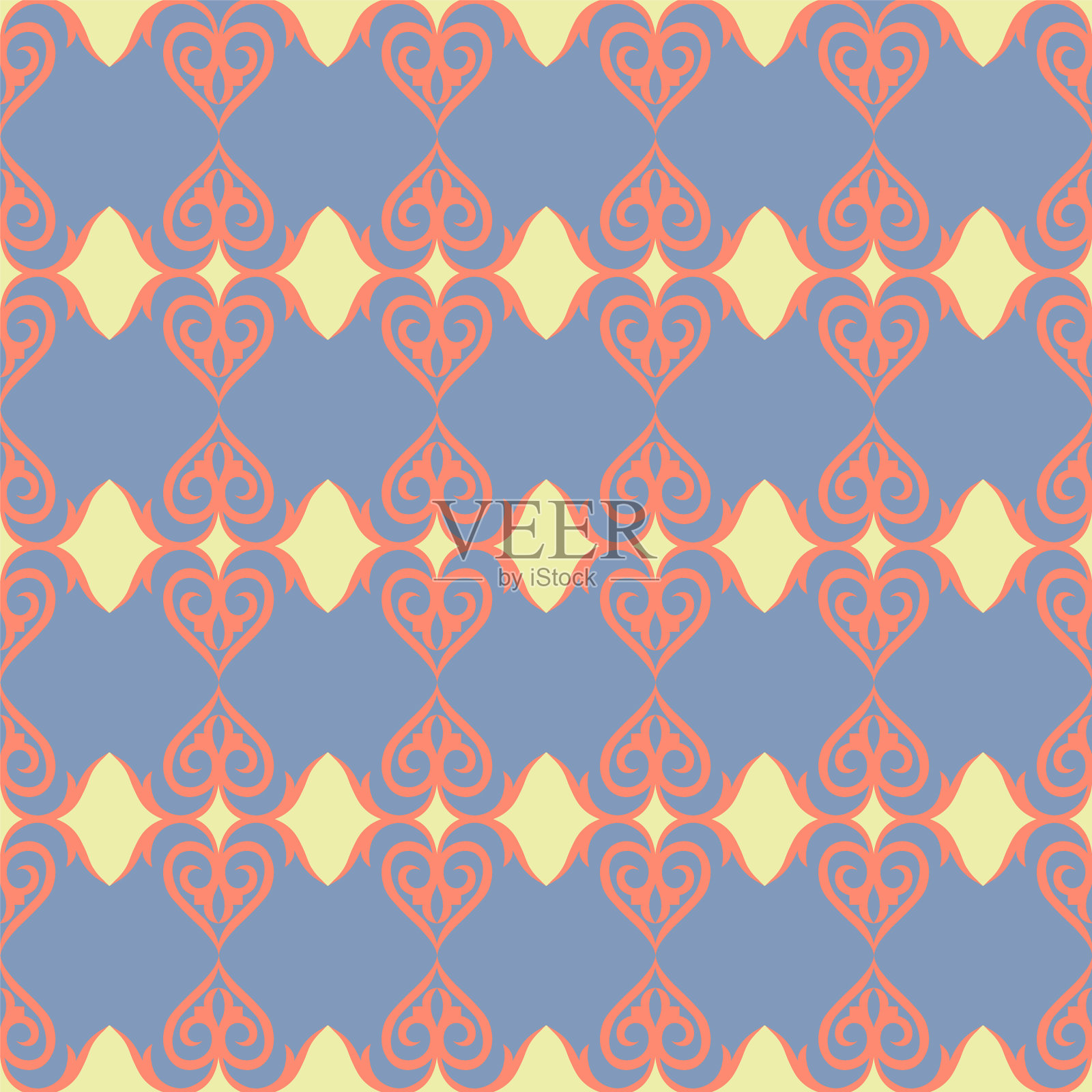 无缝隙花纹背景插画图片素材