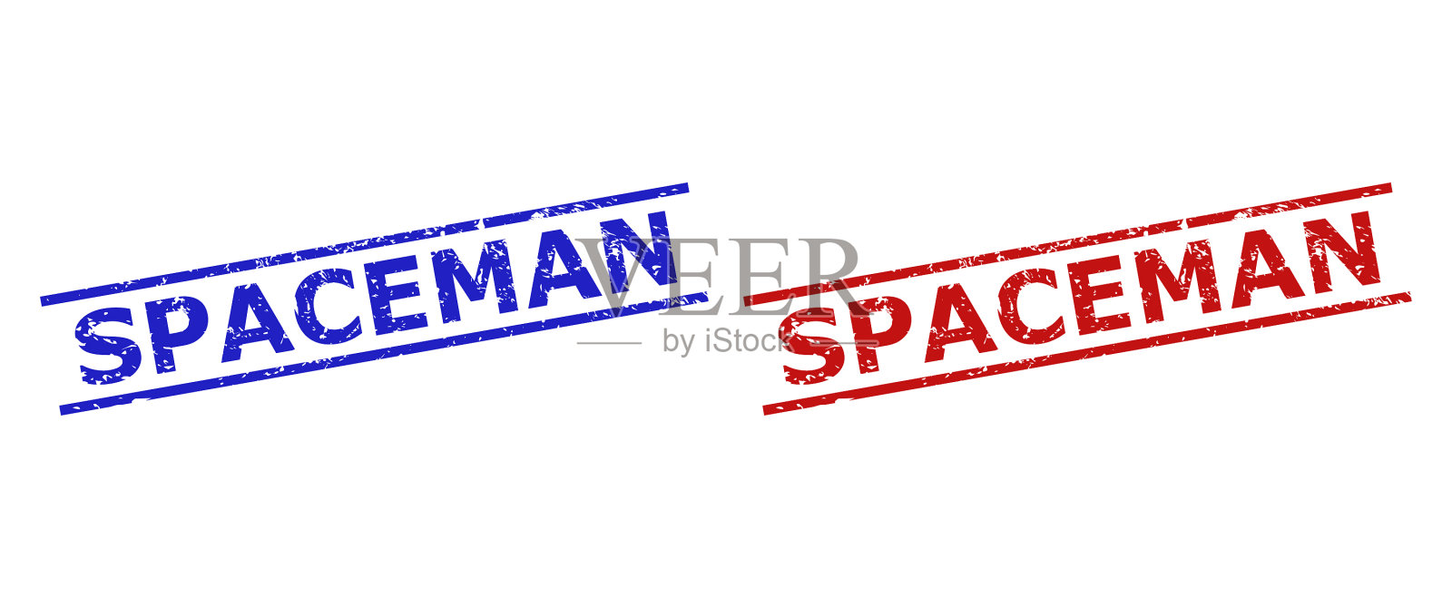 太空人的密封与粗糙的纹理和平行插画图片素材