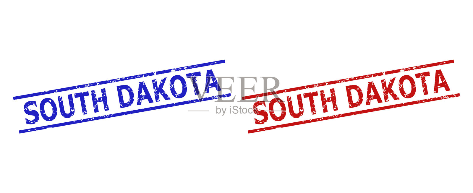 南达科塔州的印章风格很邋遢插画图片素材