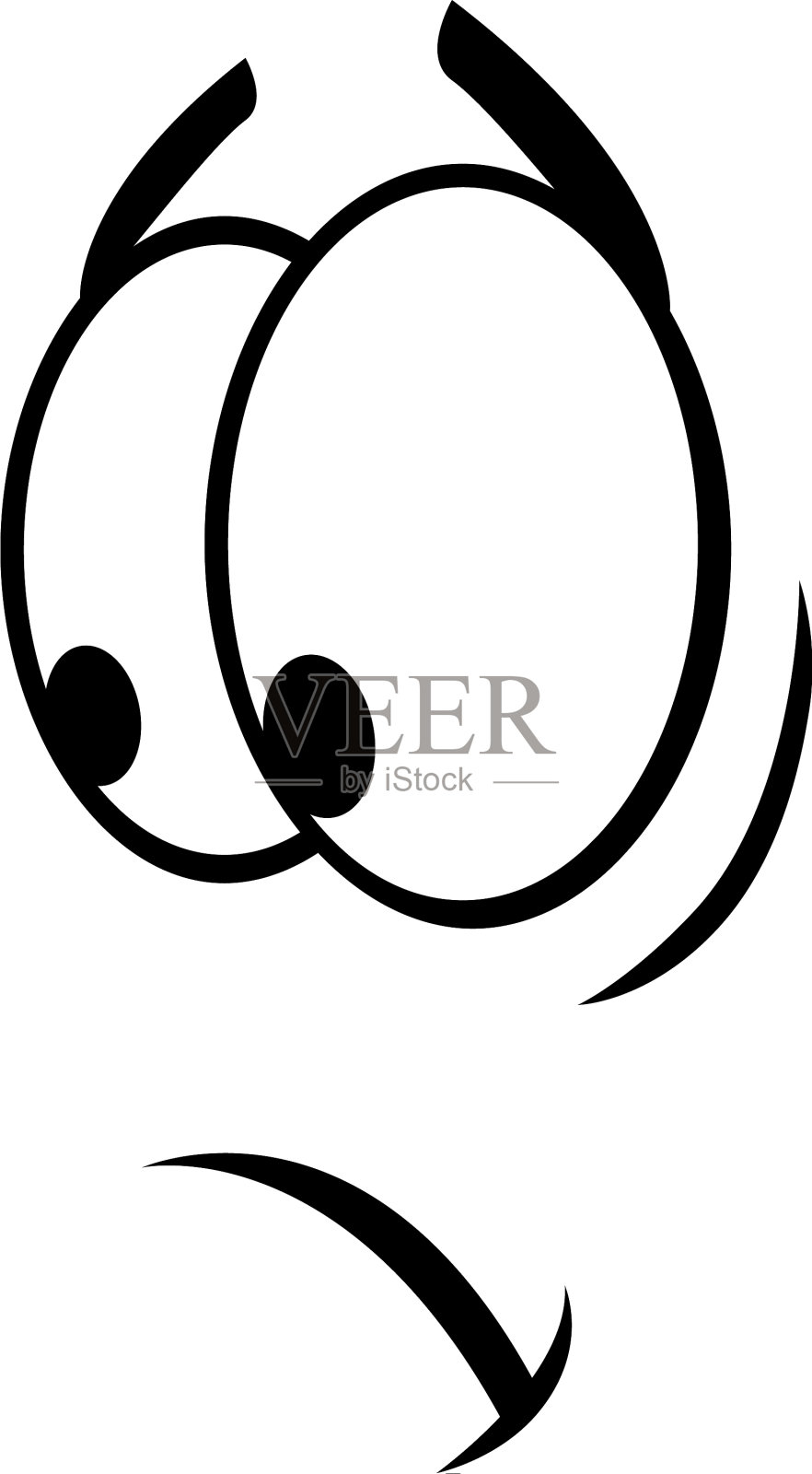 冷漠的表情孤立无助的情绪设计元素图片