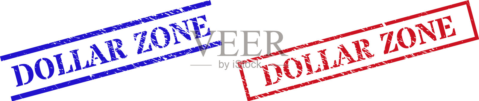 美元区垃圾刮印印章用插画图片素材