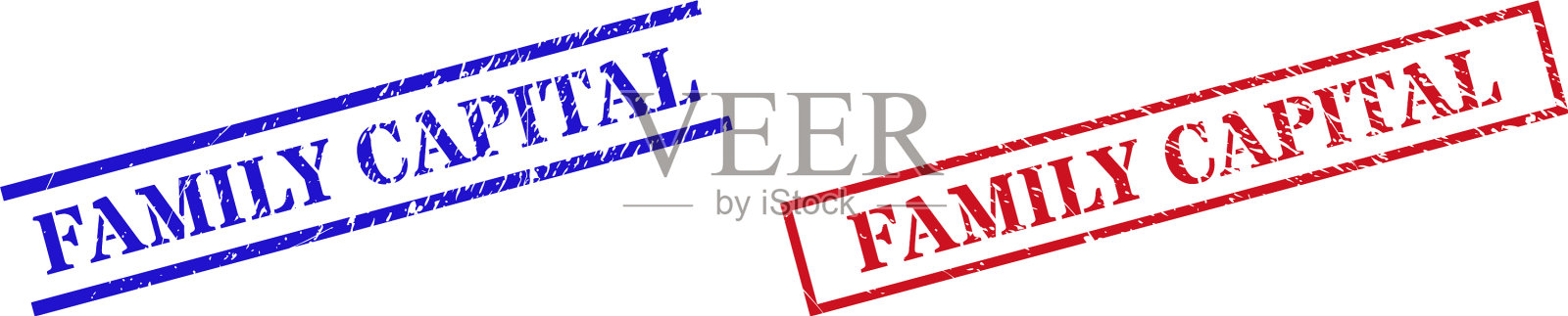 家族资本用垃圾橡胶印章印章插画图片素材