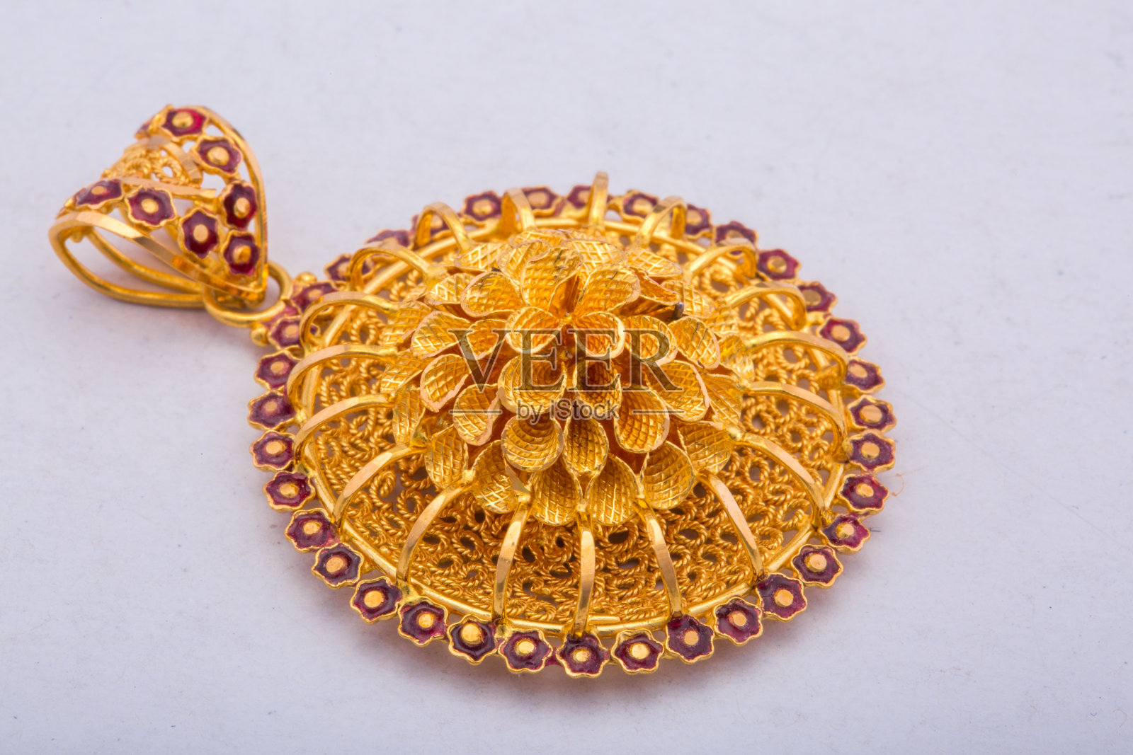 印度的黄金首饰照片摄影图片