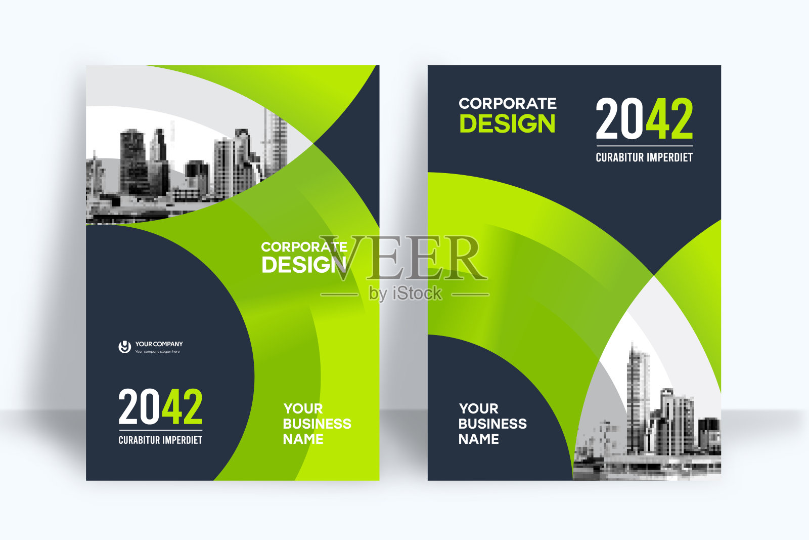 企业书籍封面设计模板A4插画图片素材