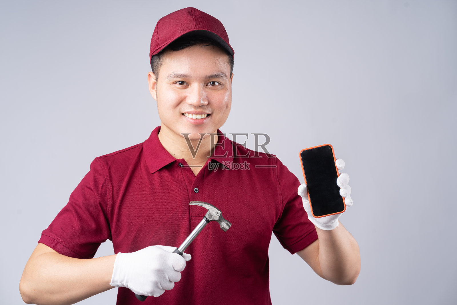 维修人员照片摄影图片