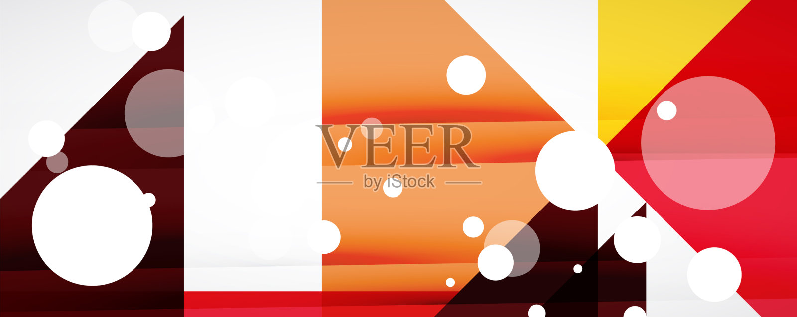 设置三角形几何背景插画图片素材