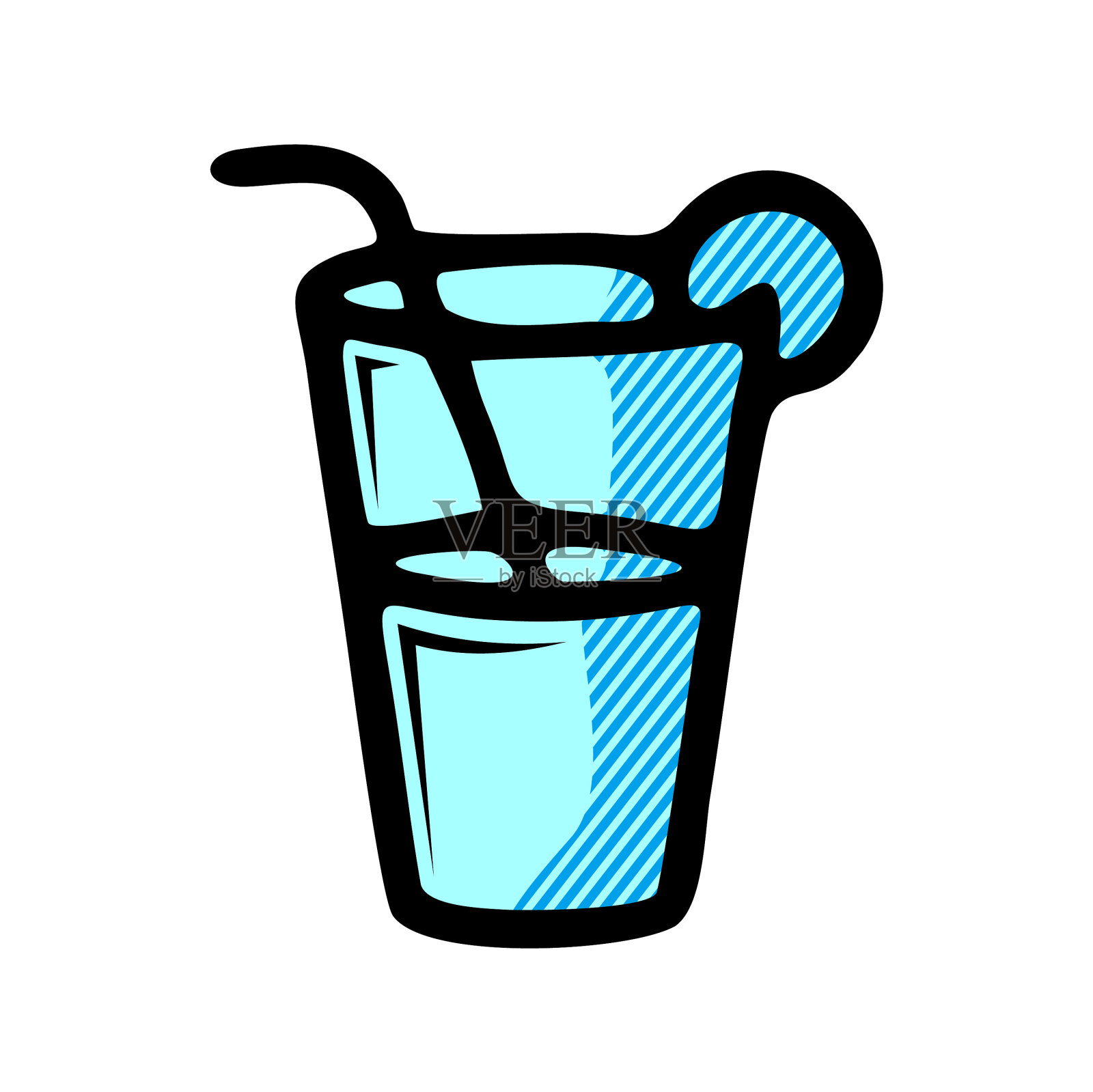 饮料图标孤立在白色的背景插画图片素材