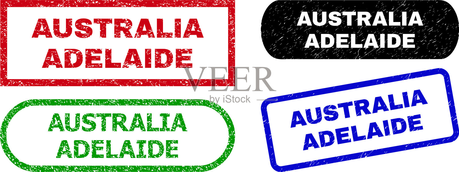 澳用阿德莱德矩形水印插画图片素材