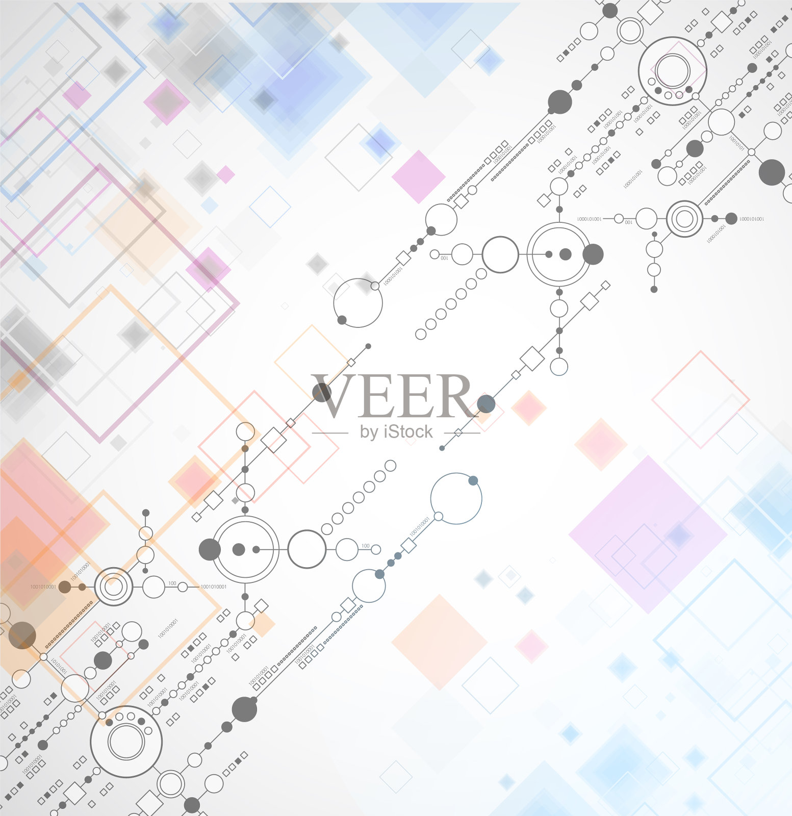 抽象技术背景多种多样插画图片素材