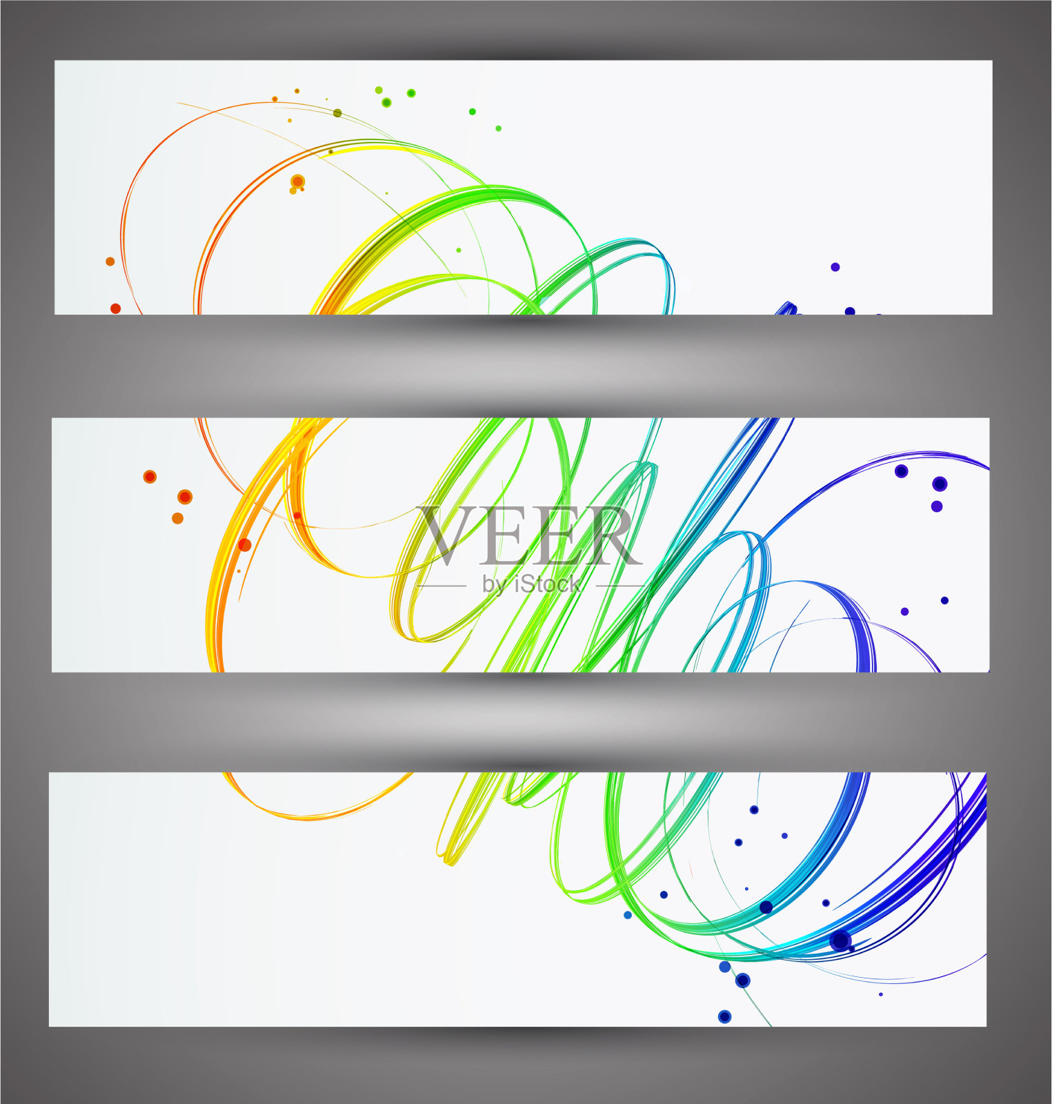 将鲜艳的横幅插画图片素材