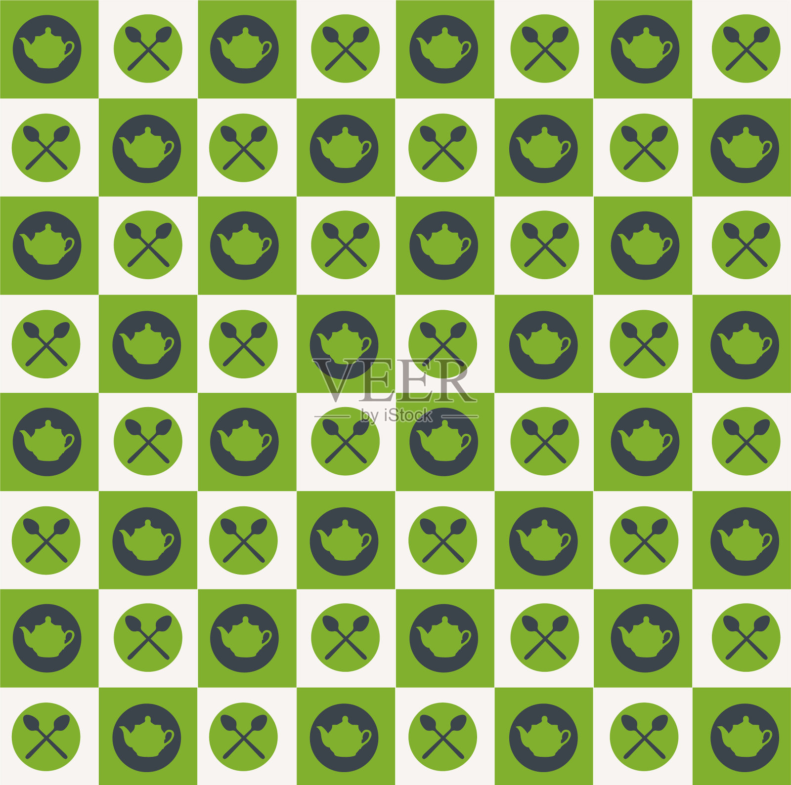 茶模式插画图片素材