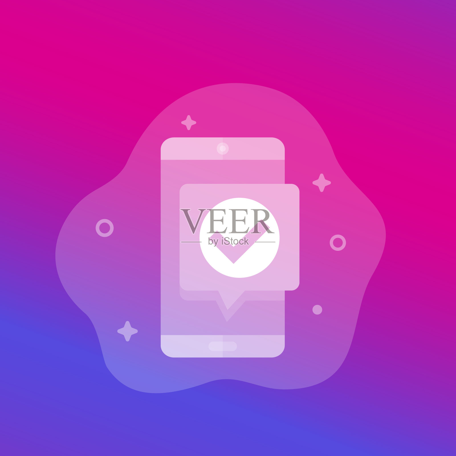 用智能手机完成图标插画图片素材