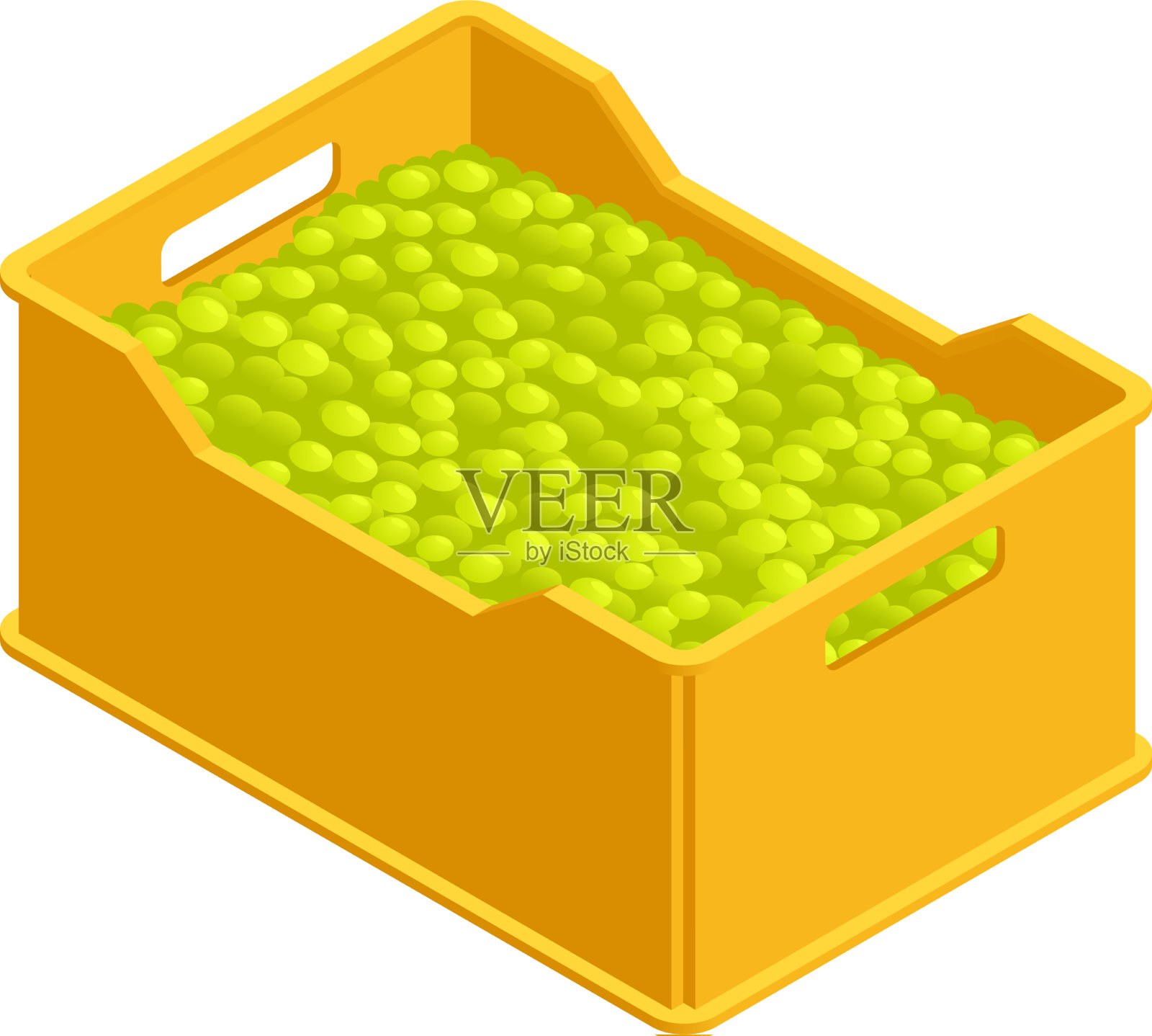 收获等距设计元素图片