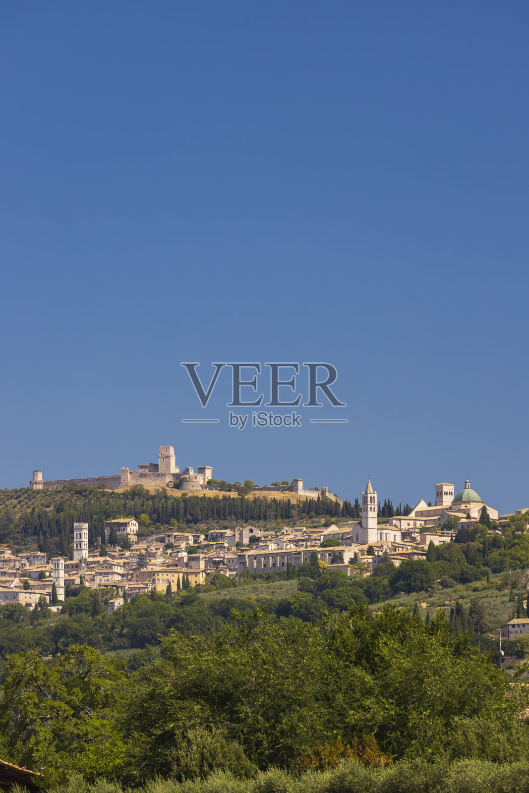 意大利翁布里亚地区佩鲁贾省阿西西古城照片摄影图片