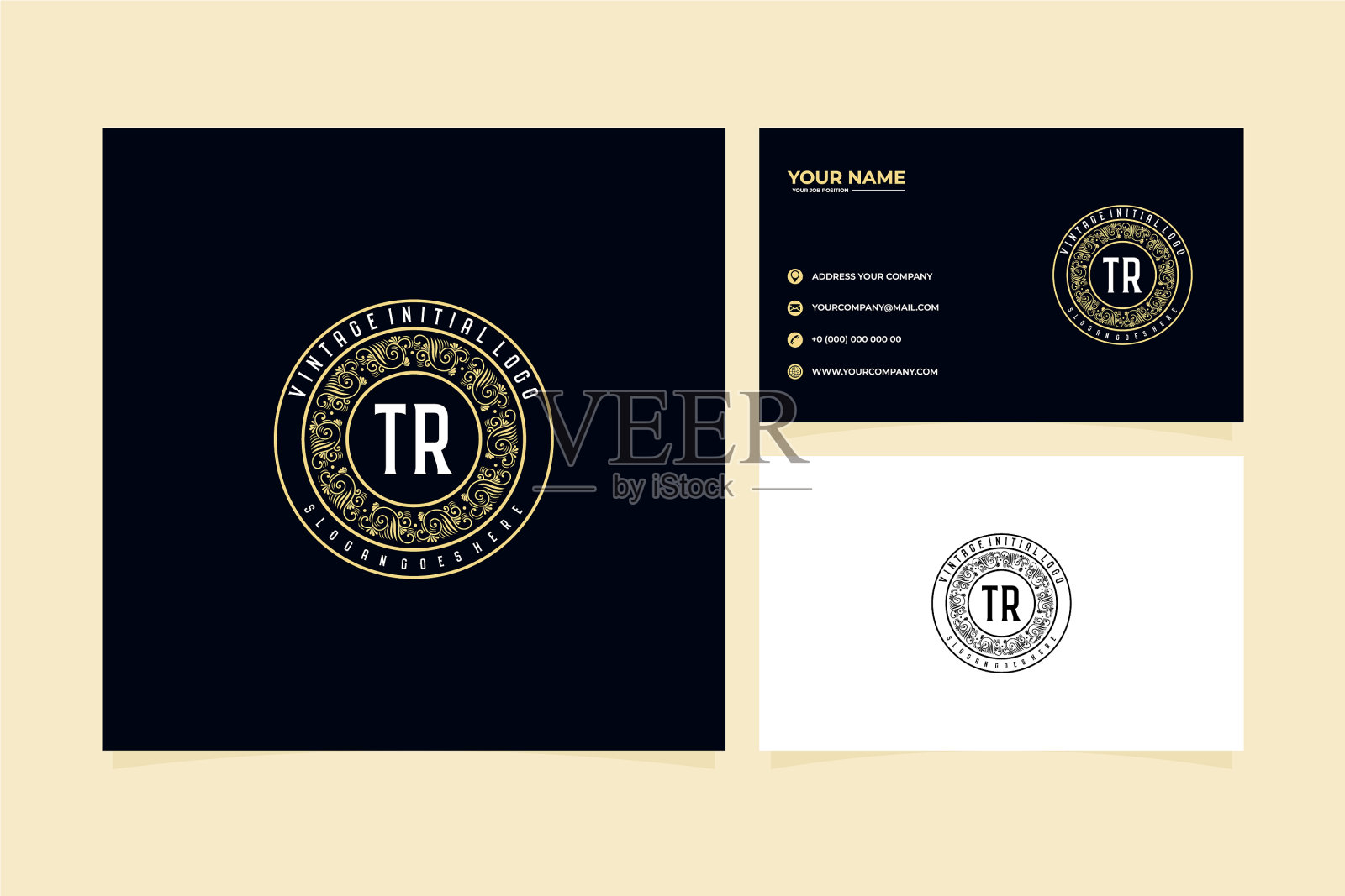 最初的复古复古奢华维多利亚插画图片素材