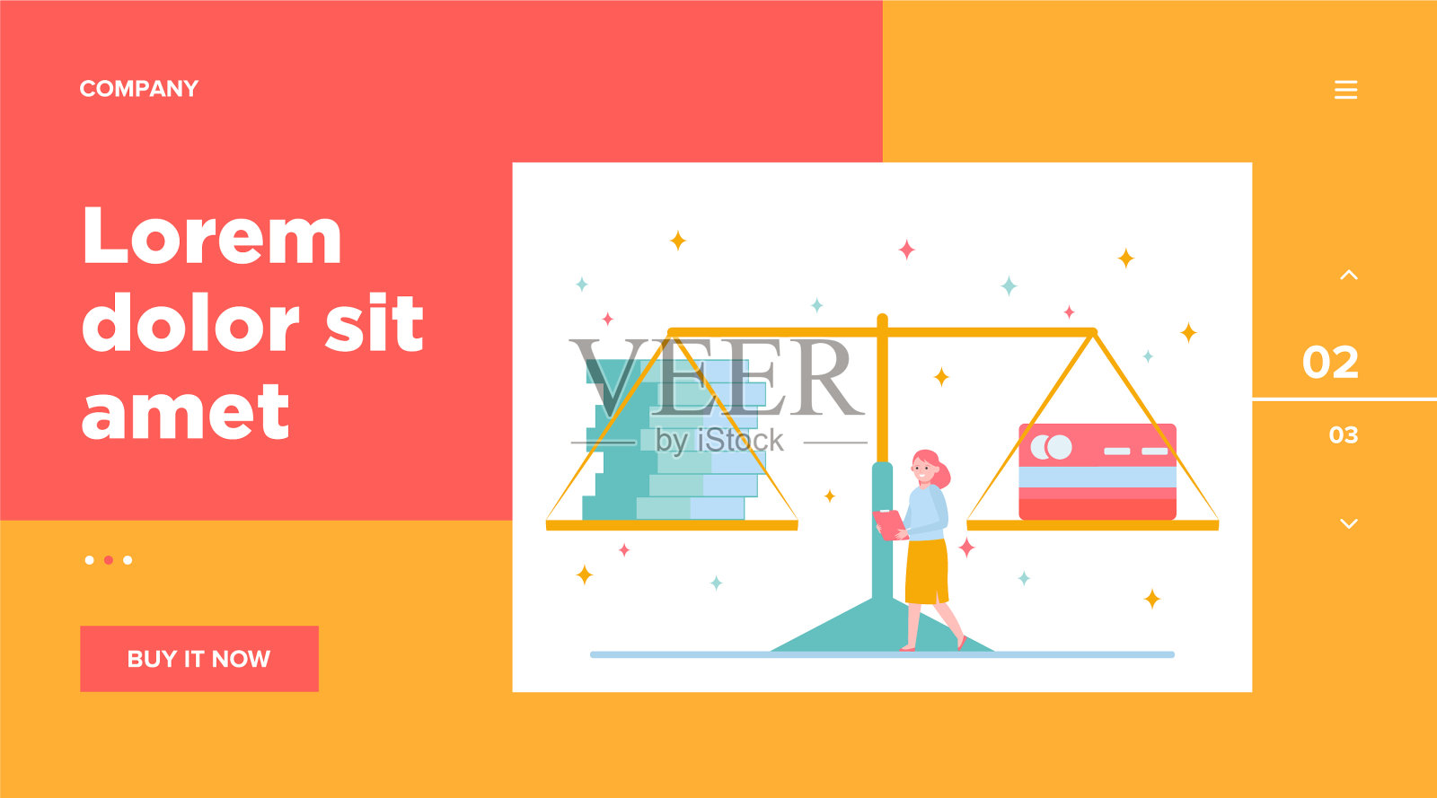 用现金和信用卡衡量插画图片素材