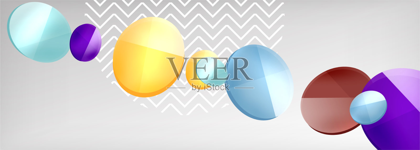 抽象光滑圆形背景插画图片素材