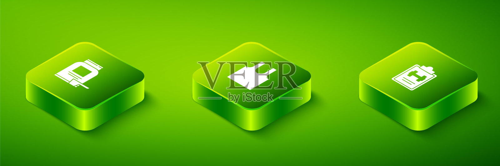 设置等长无袖t恤，运动训练计划和运动营养图标。向量插画图片素材