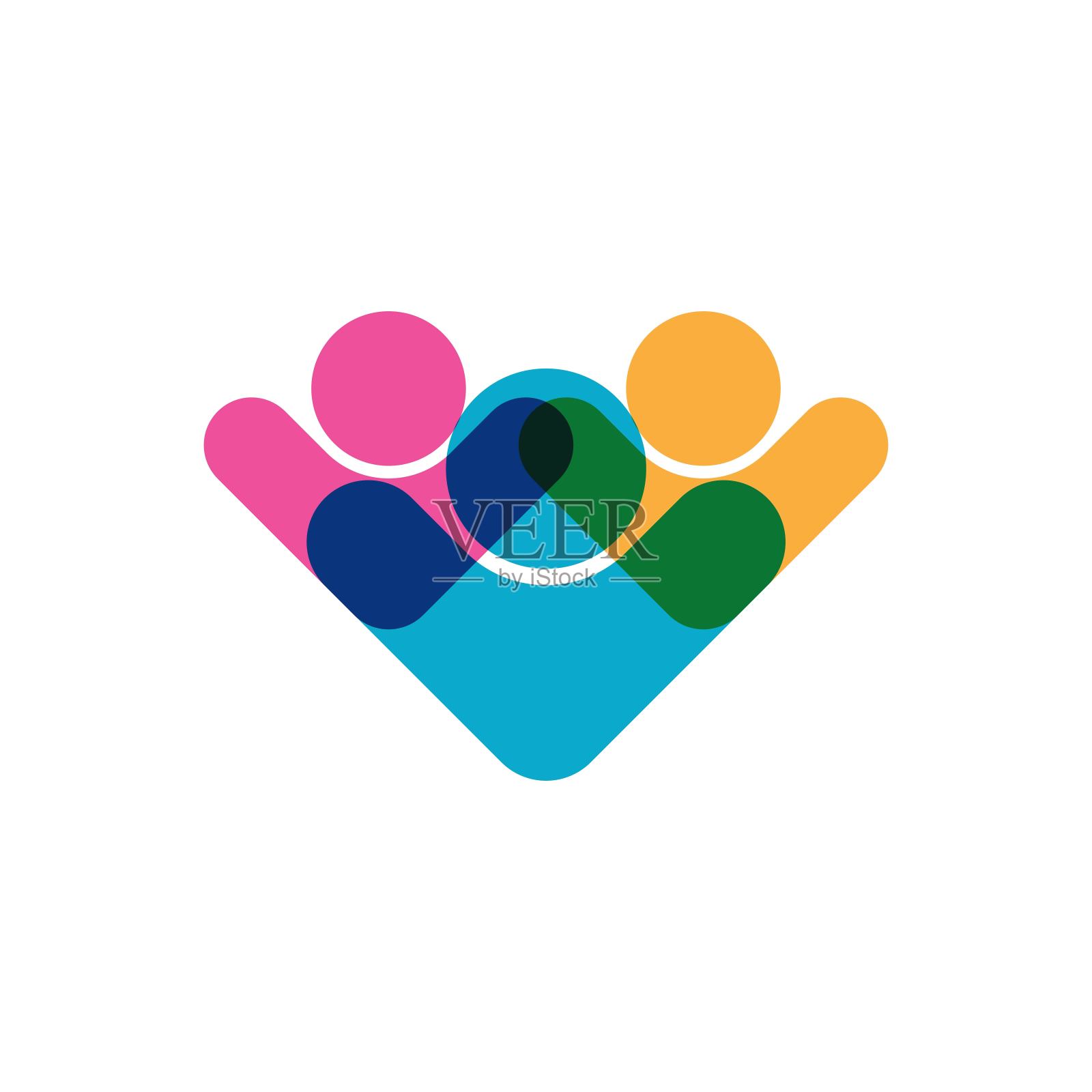 采用和社区插画图片素材